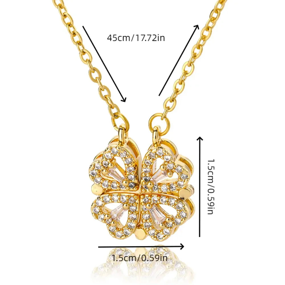 Dimensions du collier trèfle